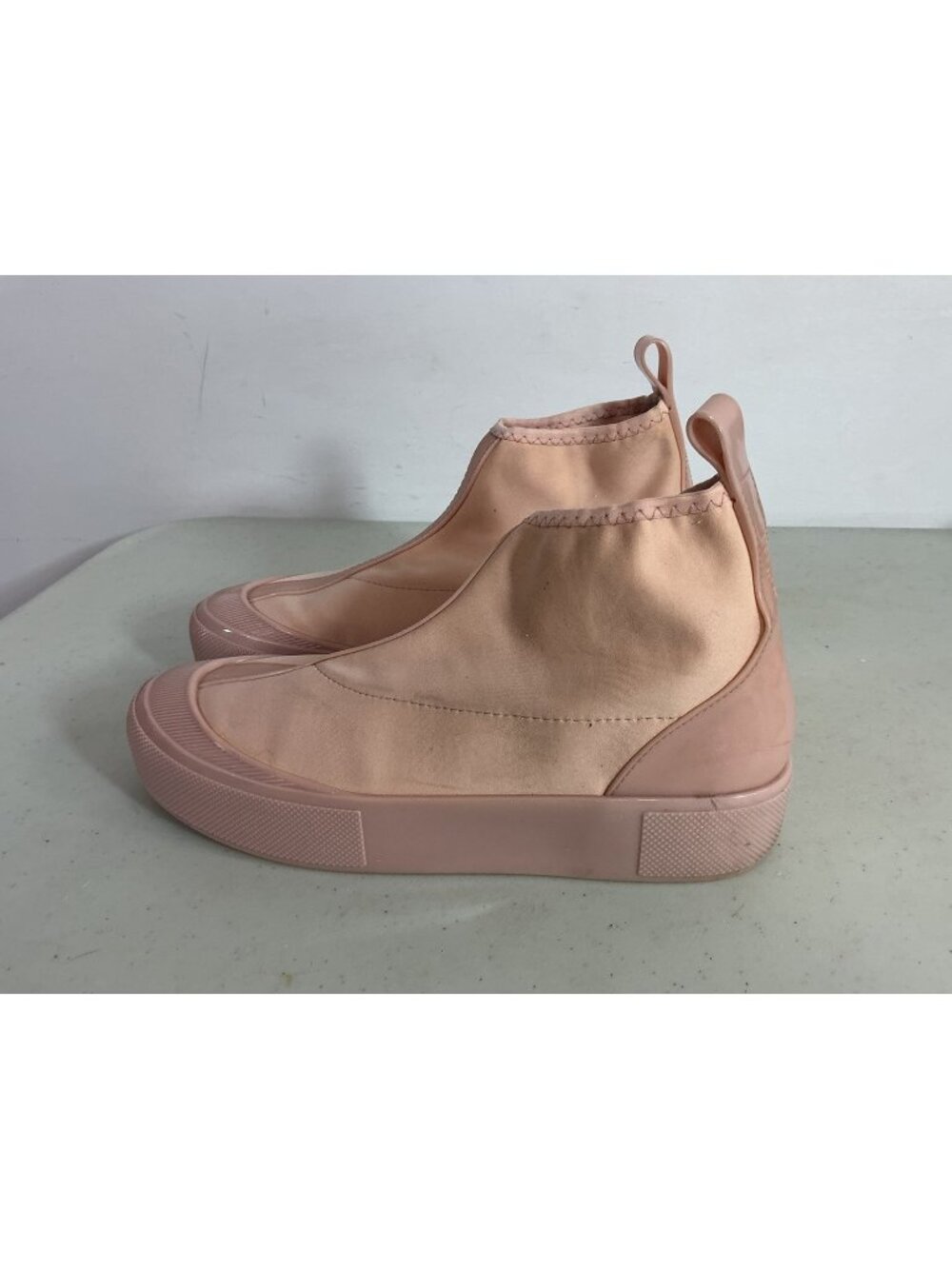 Pink Melissa Chelsea Boots Womens 9